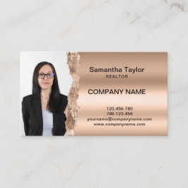 実在不動産プロフェッショナルの挿入または写真の追加 名刺