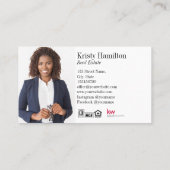 実在不動産プロフェッショナルハウス不動産仲介業者追加フォト 名刺 (裏面)