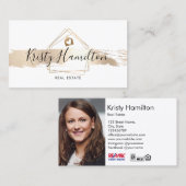 実在不動産プロフェッショナルハウス不動産仲介業者追加フォト 名刺 (正面/裏面)