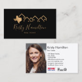 実在不動産プロフェッショナルハウス不動産仲介業者追加フォト 名刺 (正面/裏面)