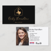 実在不動産プロフェッショナルハウス不動産仲介業者追加フォト 名刺 (正面/裏面)