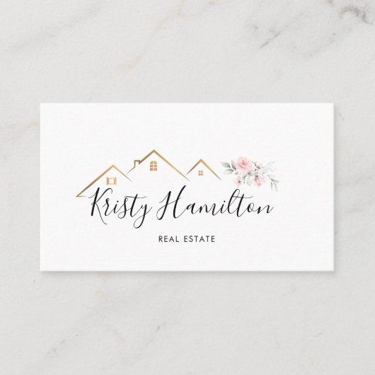 実在不動産プロフェッショナル不動産仲介業者ハウス追加フォト 名刺 (正面)