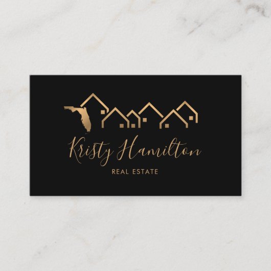 実在不動産プロフェッショナル不動産仲介業者追加の写真フロリダ 名刺 (正面)