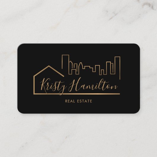 実在不動産プロフェッショナル不動産仲介業者追加フォトQRコード 名刺 (正面)