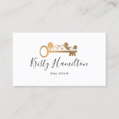 実在不動産プロフェッショナル不動産仲介業者追加フォトQRコード 名刺 (正面)