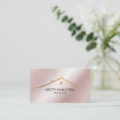 実在不動産プロフェッショナル不動産仲介業者鍵の追加フォトバス 名刺 (スタンド正面)