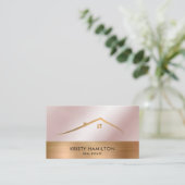 実在不動産プロフェッショナル不動産仲介業者鍵の追加フォトバス 名刺 (スタンド正面)