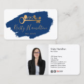 実在不動産プロフェッショナル不動産仲介業者鍵追加フォト 名刺 (正面/裏面)