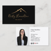 実在不動産プロフェッショナル不動産仲介業者鍵追加フォトbu 名刺 (正面/裏面)