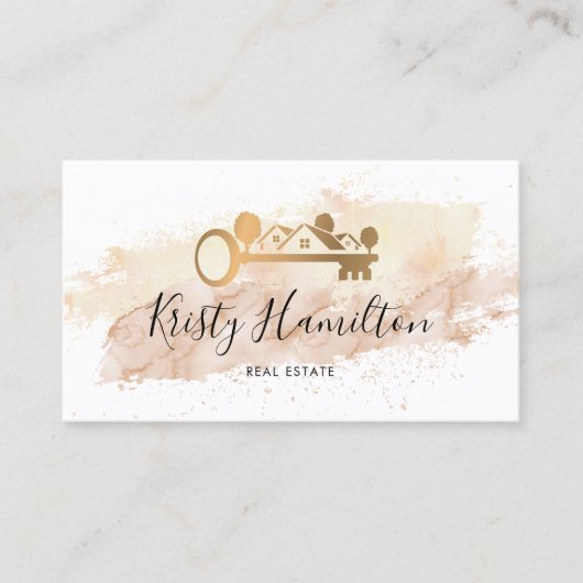 実在不動産プロフェッショナル不動産仲介業者鍵追加フォトbu 名刺 (正面)