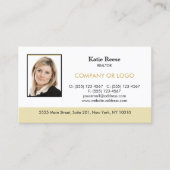 実在不動産プロフェッショナル写真とロゴの追加 名刺 (正面)