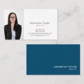 実在不動産プロフェッショナル写真とロゴの追加 名刺 (正面/裏面)