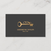 実在不動産プロフェッショナル写真とロゴの追加 名刺 (裏面)