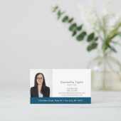 実在不動産プロフェッショナル写真とロゴの追加 名刺 (スタンド正面)