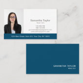 実在不動産プロフェッショナル写真とロゴの追加 名刺 (正面/裏面)