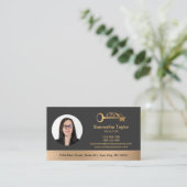 実在不動産プロフェッショナル写真とロゴの追加 名刺 (スタンド正面)