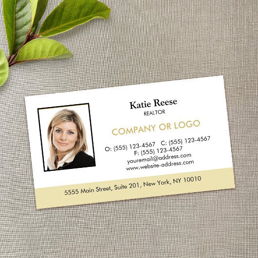 実在不動産プロフェッショナル写真とロゴの追加 名刺