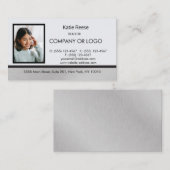 実在不動産プロフェッショナル写真とロゴの追加 名刺 (正面/裏面)