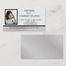 実在不動産プロフェッショナル写真とロゴの追加 名刺