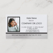 実在不動産プロフェッショナル写真とロゴの追加 名刺 (正面)