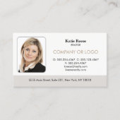 実在不動産プロフェッショナル写真とロゴの追加 名刺 (正面)