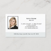 実在不動産プロフェッショナル写真とロゴの追加 名刺 (裏面)