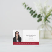 実在不動産プロフェッショナル写真とロゴの追加 名刺 (スタンド正面)