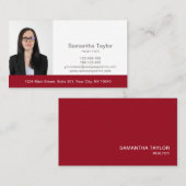 実在不動産プロフェッショナル写真とロゴの追加 名刺 (正面/裏面)