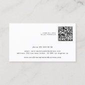 実在不動産プロフェッショナル写真QRコード鍵ロゴ 名刺 (裏面)