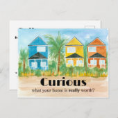 実在不動産ホーム値見積マーケティングメーラー ポストカード (正面/裏面)