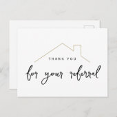 実在不動産マーケティングハウスサンキューユー ポストカード (正面/裏面)