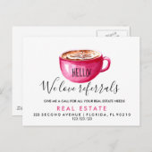 実在不動産ラテ紹介発表葉書 案内ポストカード (正面/裏面)