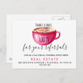 実在不動産ラテ紹介発表葉書 案内ポストカード (正面/裏面)