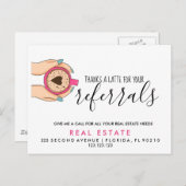 実在不動産ラテ紹介発表葉書 案内ポストカード (正面/裏面)