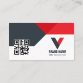 実在不動産レッドドラックQrコード 名刺 (裏面)