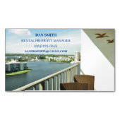 実在不動産レンタル財産 マグネット名刺 (正面)