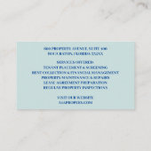 実在不動産レンタル財産 名刺 (裏面)