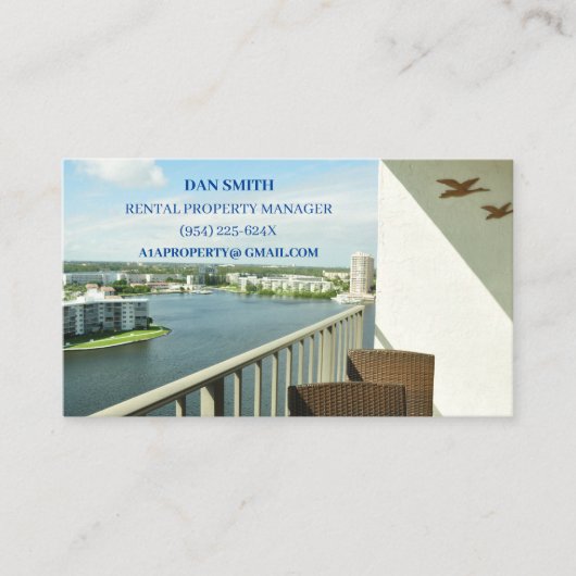 実在不動産レンタル財産 名刺 (正面)