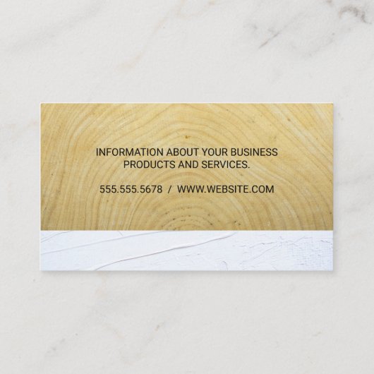 実在不動産ロゴ |ウッドスタッコ |建築 予約カード (裏面)