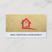 実在不動産ロゴ |ウッドスタッコ |建築 予約カード (正面)