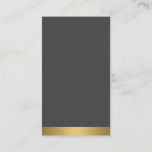 実在不動産ロゴ |シルバー金ゴールド 名刺 (裏面)