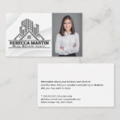 実在不動産ロゴ |ビジネスウーマン 名刺 (正面/裏面)