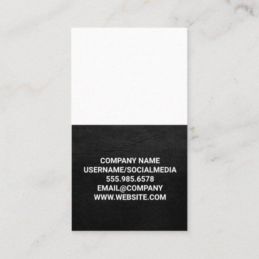 実在不動産ロゴ | ビジネスカスタムの写真 名刺 (裏面)