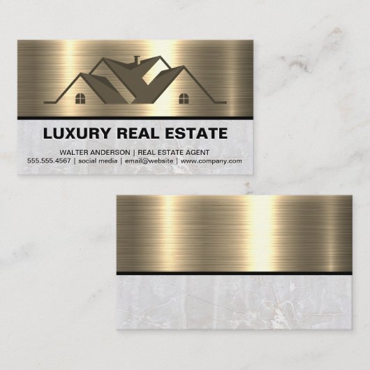 実在不動産ロゴ |プロパティ 名刺 (正面/裏面)