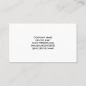 実在不動産ロゴ | メタリック 名刺 (裏面)