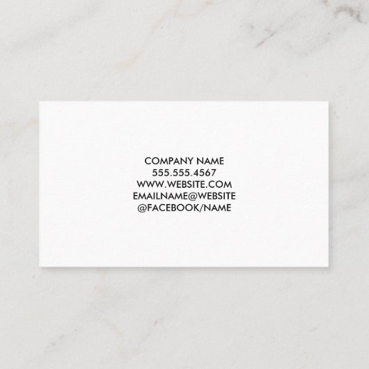 実在不動産ロゴ | メタリック 名刺 (裏面)