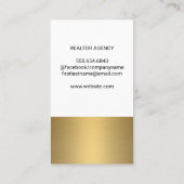 実在不動産ロゴ |モダンインテリア 名刺 (裏面)