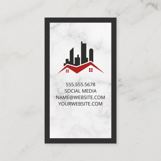 実在不動産ロゴ 予約カード (裏面)