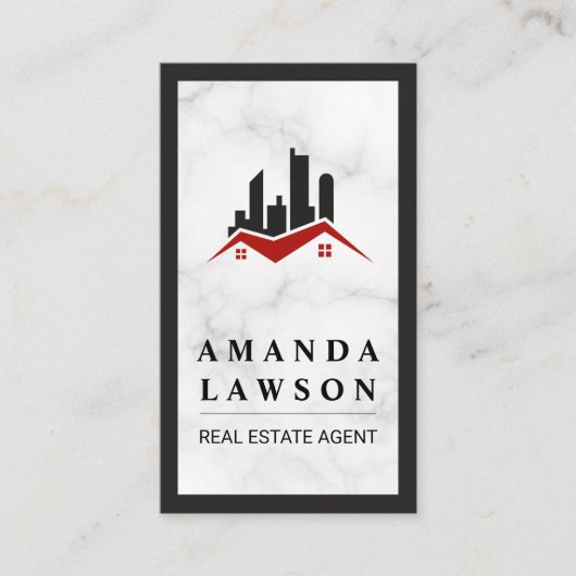 実在不動産ロゴ 予約カード (正面)