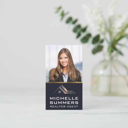 実在不動産ロゴ |企業の | 名刺 (スタンド正面)